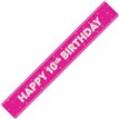 9ft GLITZ PINK 10TH BIRTHDAY BANNER