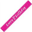 9ft GLITZ PINK 12TH BIRTHDAY BANNER