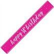 9ft GLITZ PINK 14TH BIRTHDAY BANNER