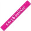 9ft GLITZ PINK 15TH BIRTHDAY BANNER