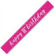 9ft GLITZ PINK 18TH BIRTHDAY BANNER