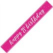9ft GLITZ PINK 21ST BIRTHDAY BANNER