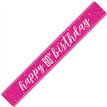 9ft GLITZ PINK 60TH BIRTHDAY BANNER