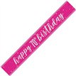 9ft GLITZ PINK 70TH BIRTHDAY BANNER