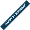 9ft GLITZ BLUE 8TH BIRTHDAY BANNER