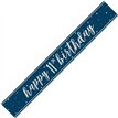 9ft GLITZ BLUE 11TH BIRTHDAY BANNER