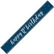 9ft GLITZ BLUE 12TH BIRTHDAY BANNER