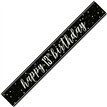 9ft GLITZ BLACK 13TH BIRTHDAY BANNER