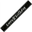 9ft GLITZ BLACK 30TH BIRTHDAY BANNER