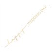 9ft HAPPY WEDDING DAY FOIL BANNER