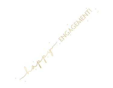 9ft HAPPY ENGAGEMENT FOIL BANNER
