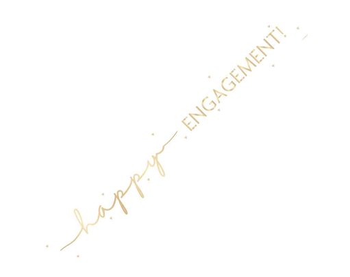9ft HAPPY ENGAGEMENT FOIL BANNER