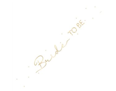 9ft BRIDE TO BE FOIL BANNER