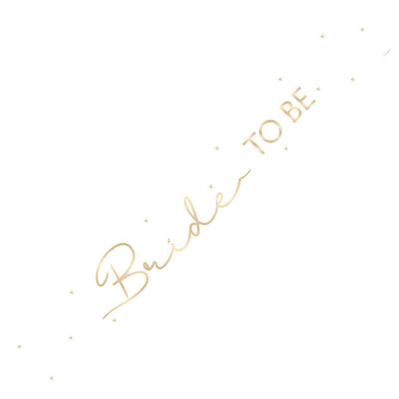9ft BRIDE TO BE FOIL BANNER