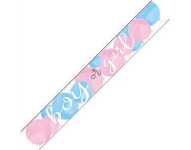 9ft GENDER REVEAL PARTY FOIL BANNER