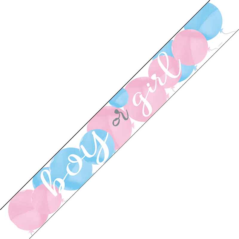 9ft GENDER REVEAL PARTY FOIL BANNER