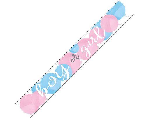 9ft GENDER REVEAL PARTY FOIL BANNER