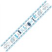 9ft BLUE FLORAL ELEPHANT FOIL BANNER