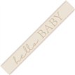 9ft NEUTRAL HELLO BABY FOIL BANNER