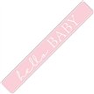9ft PINK HELLO BABY FOIL BANNER