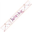 9ft PINK CHRISTENING BUNTING FOIL BANNER