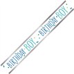 9ft HAPPY BIRTHDAY BOY FOIL BANNER