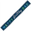 9ft HAPPY BIRTHDAY DAD FOIL BANNER