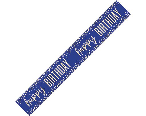 9ft HAPPY BIRTHDAY CONFETTI FOIL BANNER