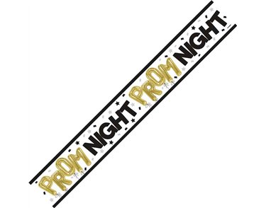 9ft PROM NIGHT FOIL BANNER