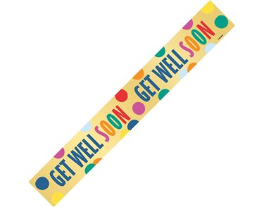 9ft GET WELL SOON FOIL BANNER