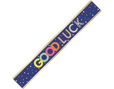 9ft GOOD LUCK FOIL BANNER