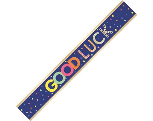 9ft GOOD LUCK FOIL BANNER