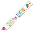 9ft SORRY YOU'RE LEAVING FOIL BANNER