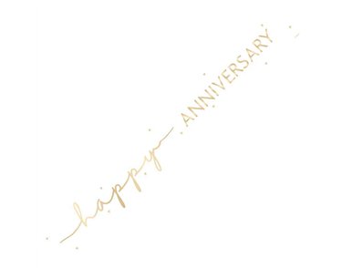 9ft HAPPY ANNIVERSARY FOIL BANNER