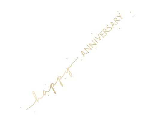 9ft HAPPY ANNIVERSARY FOIL BANNER