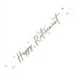 9ft HAPPY RETIREMENT FOIL BANNER