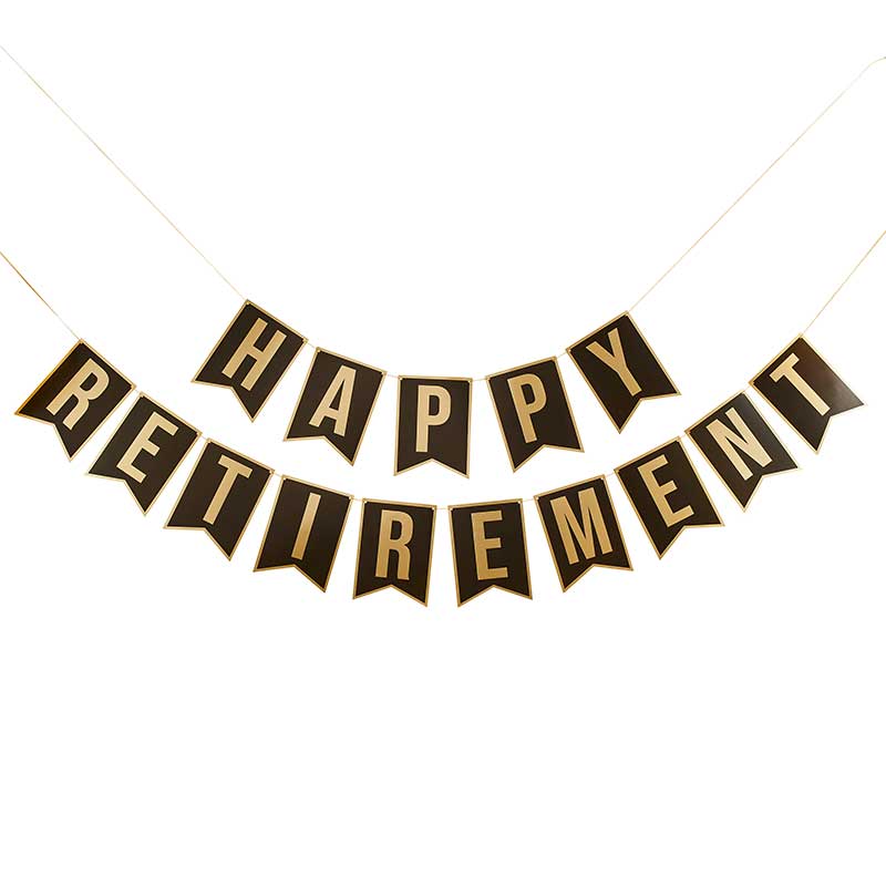 2m HAPPY RETIREMENT BANNER