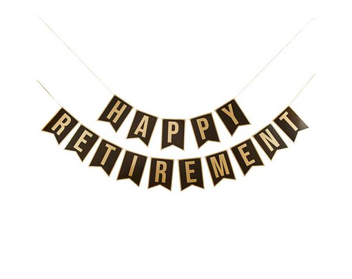 2m HAPPY RETIREMENT BANNER
