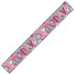 9FT 1 TODAY BIRTHDAY GIRL HOLOGRAPHIC BANNER