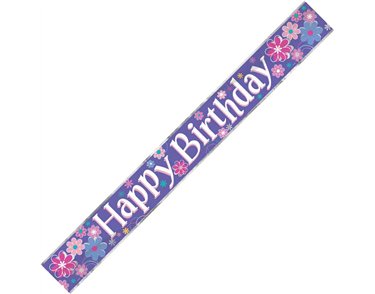 9ft BIRTHDAY BLOSSOM BANNER
