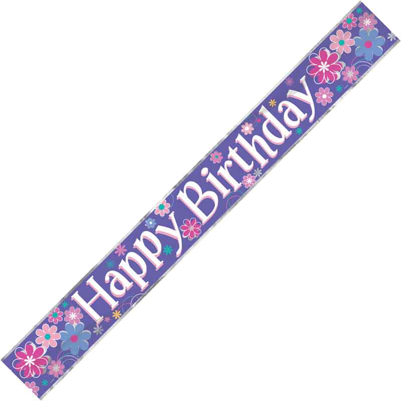9ft BIRTHDAY BLOSSOM BANNER
