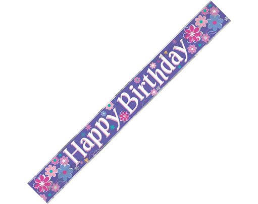 9ft BIRTHDAY BLOSSOM BANNER