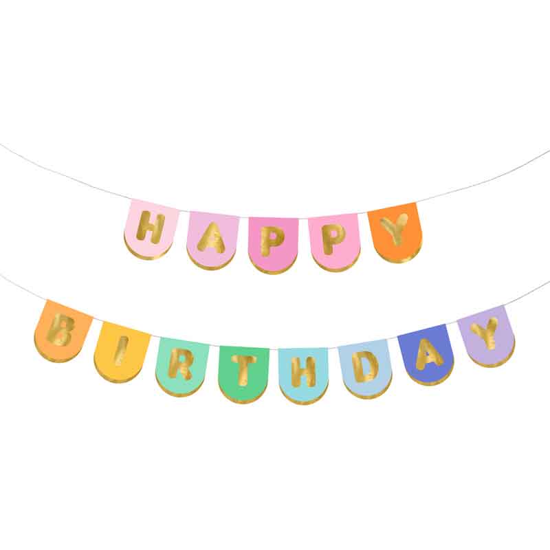 163x12cm HAPPY BIRTHDAY BANNER