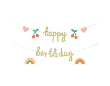 100x18cm HAPPY BIRTHDAY BANNER