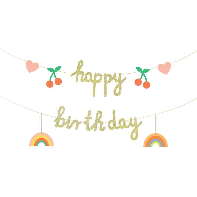 100x18cm HAPPY BIRTHDAY BANNER