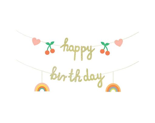 100x18cm HAPPY BIRTHDAY BANNER