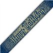 9ft HAPPY BIRTHDAY NAVY AND GOLD BANNER
