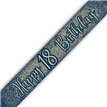 9ft 18TH BIRTHDAY NAVY AND GOLD BANNER