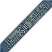 9ft 30TH BIRTHDAY NAVY AND GOLD BANNER