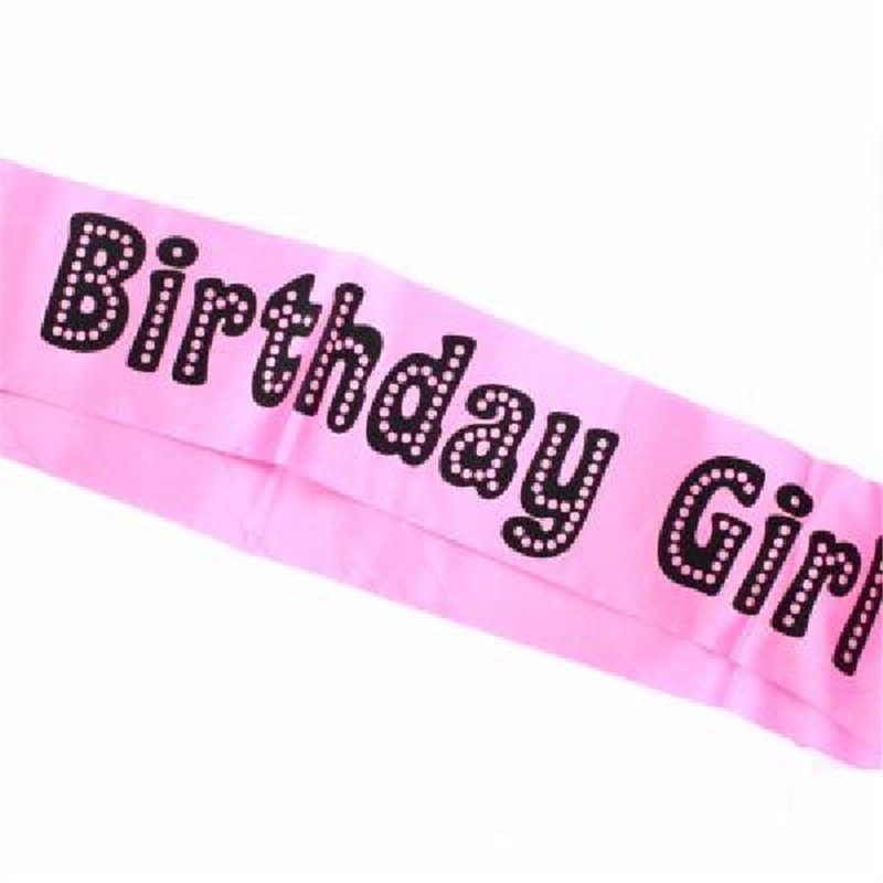 PINK BIRTHDAY GIRL SASH